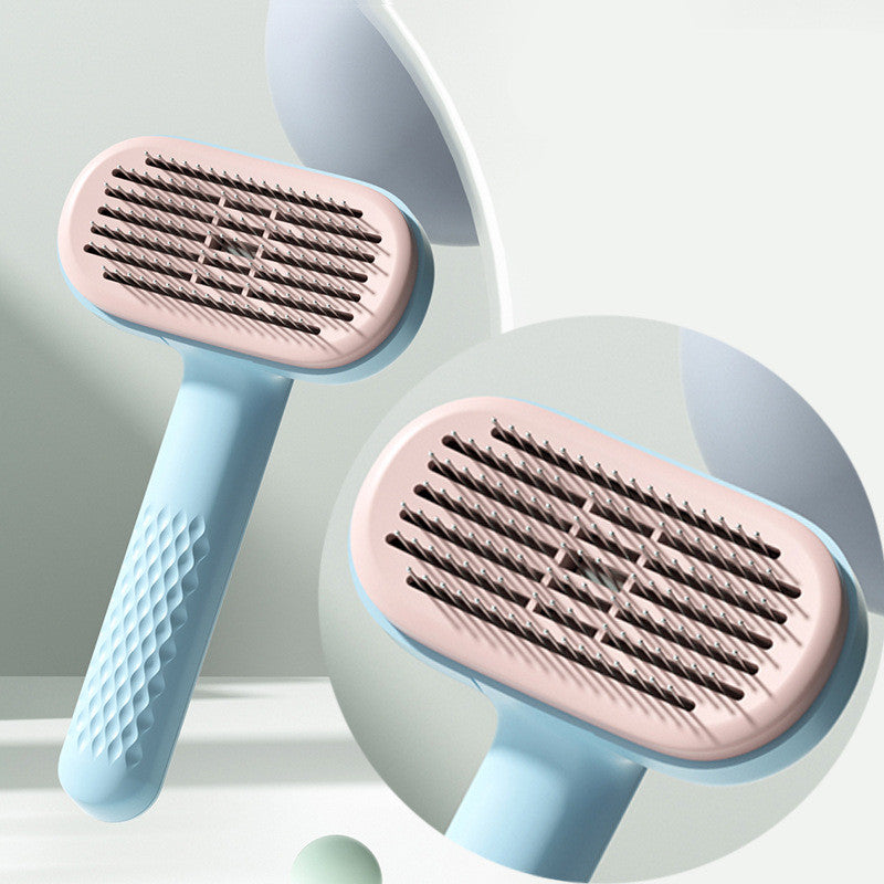 Pet Dog Cat Knot Hair Removal Comb  Product Category: Comb brush   Specification:   Round head steel needle (massage is not inconsistent)-gree 10pc Pet Dog Cat Knot 