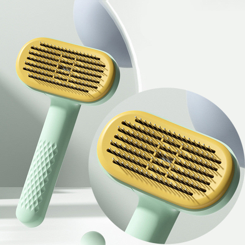 Pet Dog Cat Knot Hair Removal Comb  Product Category: Comb brush   Specification:   Round head steel needle (massage is not inconsistent)-gree 10pc Pet Dog Cat Knot 