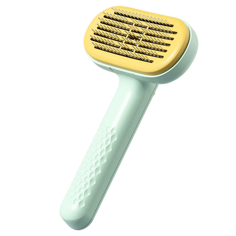 Pet Dog Cat Knot Hair Removal Comb  Product Category: Comb brush   Specification:   Round head steel needle (massage is not inconsistent)-gree 10pc Pet Dog Cat Knot 