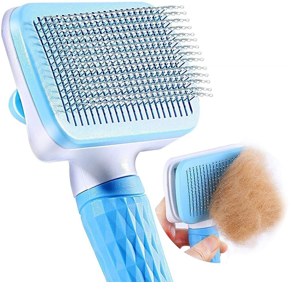 Handle Shedding Pet Dog Cat Hair Brush