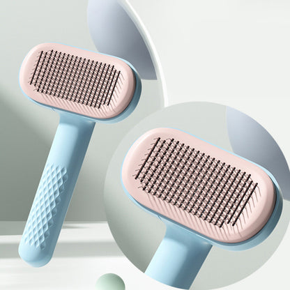 Pet Dog Cat Knot Hair Removal Comb  Product Category: Comb brush   Specification:   Round head steel needle (massage is not inconsistent)-gree 10pc Pet Dog Cat Knot 